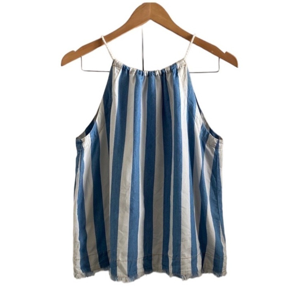 Maeve | Anthropologie | Rope Halter | Blue Stripe | Frayed Bottom | Size… - Picture 2 of 16